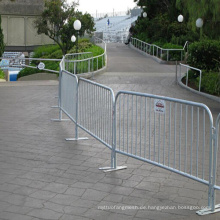 Galvanisierte Crowd Control Barriere für Trennung